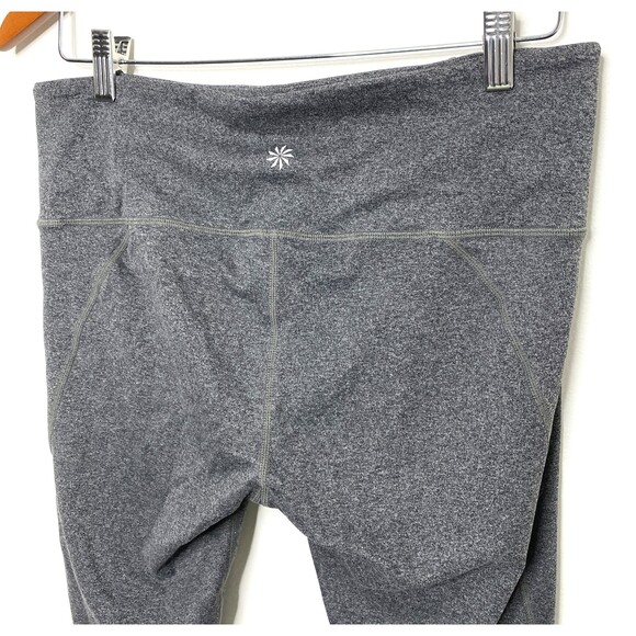 Athleta Chaturanga Capri Crop Leggings Gray Stretchy Activewear Sz L - Picture 4 of 10